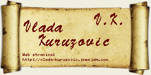 Vlada Kuruzović vizit kartica